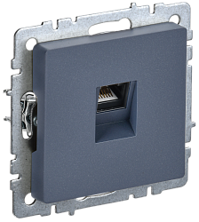 BRITE Розетка компьютерная RJ45 кат.5E РК10-БрМ маренго IEK BR-K10-1-K35