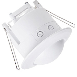 Датчик движения точечный микроволновый ДДТМ 01, 360°,1200 Вт, 3-2000 Лк, 1-8 м, 10-720 сек. REXANT 11-9219