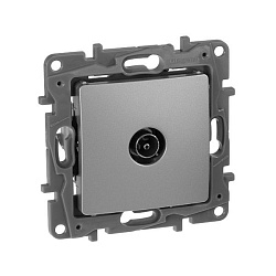 ETIKA Розетка TV тип звезда алюминий 672451