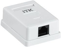 ITK Настенная информационная розетка RJ45 кат.6 UTP 1-порт CS2-1C06U-12