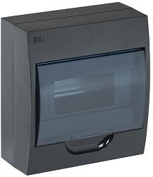 KREPTA 3 Корпус пластиковый ЩРН-П-8 IP41 черный IEK MKP12-N-08-41-K02