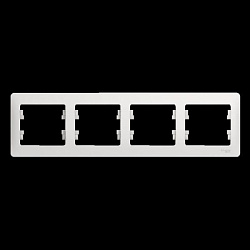 Рамка 4-м Glossa горизонт. бел. SE GSL000104 275130