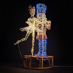 Декоративная декорация Щелкунчик и балерина 180 см 501-679