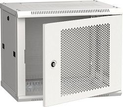 ITK Шкаф настенный LINEA W 9U 600х450мм дверь перфорированная RAL 7035 LWR3-09U64-PF