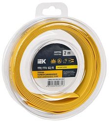 Трубка термоусадочная ТТУ нг-LS 12/6 желто-зеленая (2м/упак) IEK UDR12-012-006-002-K52-T