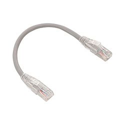Патч-корд TERACOM PRO Cat.5E неэкран. UTP LSZH серый (0,2м) TRP-5EUTP-LSH-02M-GY