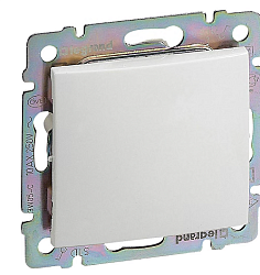 VALENA DIY Переключатель 1-клавишный схема 6 10АХ безвинтовые зажимы белый 694262