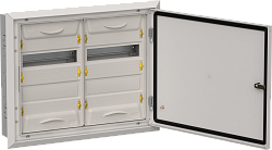 TITAN 5 Корпус металлический ЩРв-48 (2х24) 505х625х130мм IP31 серый (одна дверь) IEK TI5-50-V-2X024-31-7035