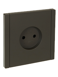 FORTE&PIANO Розетка 1-местная без заземления без защитных шторок винтовое крепление 10А FP318 серый IEK FP-R10-10-K03