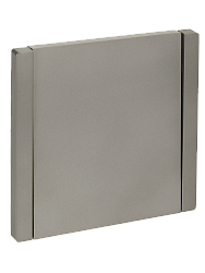 FORTE&PIANO Выключатель 1-клавишный проходной 10А FP503 сталь IEK FP-V12-0-10-1-K46