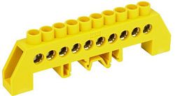 Шина PE "земля" в комбинированном DIN-изоляторе типа "Стойка" ШНИ-8х12-10-КС-Ж IEK YNN10-812-10DP-K05