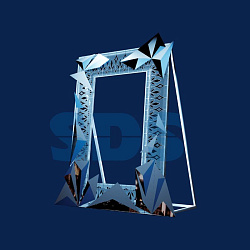 Декоративная фотозона Кристальная 261 см 501-703