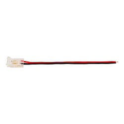 Коннектор WOLTA WLS-2PIN-8MM-MONO-1 выводной для одноцветной SMD ленты шириной 8мм, провод 10см. Цена за 1 шт., мин. кратность 3 шт. WLS-2PIN-8MM-MONO-1