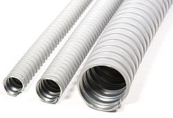 Металлорукав в ПВХ-изоляции Р3-ЦПнг  22  (50м/уп) серый ГОФРОМАТИК (ЗЭТАРУС) zeta44506