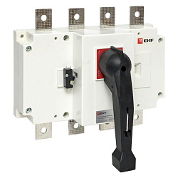 Рубильник-выключатель 400A 4P c рукояткой управления для прямой установки PowerSwitch EKF 