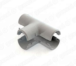 Тройник разъемный для труб D32мм (10/80шт) GE50173