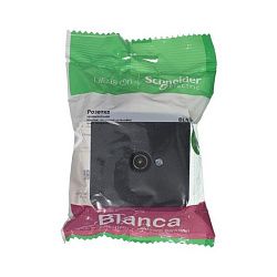 Розетка телевизионная TV ОП Blanca коннектор с изолир. пластиной антрацит SE BLNTA000016 1210649