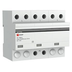 УЗИП Т1 Iimp 25kA (10/350μs) 3P EKF spd-t1-25-3p