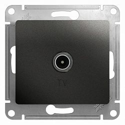 Розетка телевизионная TV Glossa коннектор механизм антрацит SE GSL000793 466245