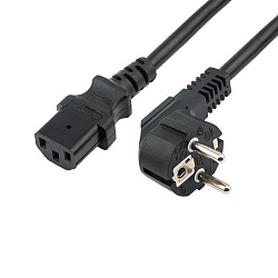 Шнур сетевой СЕЕ 7/7 (Schuko) – IEC 320 C13 3x1,0мм², 10A, длина 5м REXANT 04-2740