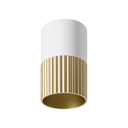 Накладной светильник WOLTA WSL-GU10/18WG-1 DUO под лампу GU10 Белый/золото D55x100 WSL-GU10/18WG-1