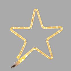 Фигура Звездочка цвет ТЕПЛЫЙ БЕЛЫЙ, размер 30x28 см NEON-NIGHT 501-211
