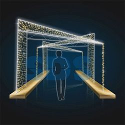 Декоративная арка Тоннель Ромбы 300 см 501-428