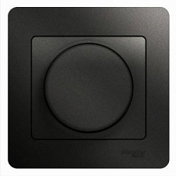 Светорегулятор (диммер) Glossa 300Вт поворотный в сборе антрацит SchE GSL000734 400336