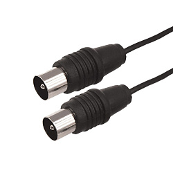 ВЧ-кабель, ТВ-гнездо - ТВ-штекер, 25м, черный REXANT 17-5019