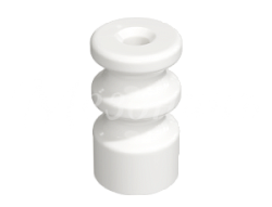 Изолятор фарфоровый двойной для наружного монтажа витой электропроводки, цвет -белый,  (20 шт/уп), Т GE70225-01