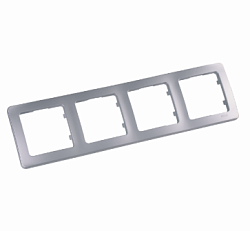 MASTER серебро Рамка 4-местн. Р404-06 Р404-06