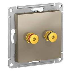 Розетка аудио 2-м AtlasDesign шампань SE ATN000587 1240342