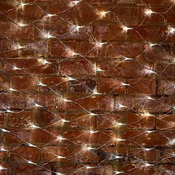 Гирлянда светодиодная Сеть 2х1,5м 288 LED БЕЛЫЙ прозрачный ПВХ IP65 свечение с динамикой 230В блок в комплекте NEON-NIGHT 215-045