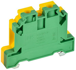 Колодка клеммная CTS-PEN заземляющая 10мм2 желто-зеленая IEK YCT11-00-K52-010