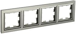BRITE Рамка 4-местная РУ-4-БрШ шампань IEK BR-M42-K37