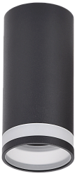 LIGHTING Светильник 4005 накладной потолочный под лампу GU10 черный IEK LT-UPB0-4005-GU10-1-K02