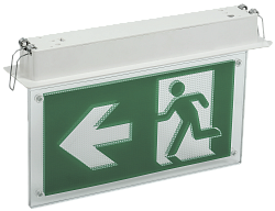 LIGHTING Светильник эвакуационный ССА3001 встраиваемый двусторонний сменный знак 3ч 3Вт IEK LSSA0-3001-3-20-K03