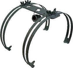 Держатель молниеприемника на круглый конек двойной 04002_OG