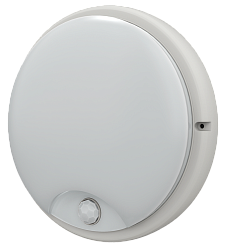 Светильник светодиодный ДПО 4100Д 12Вт 4000K IP54 круг белый с инфракрасным датчиком движения IEK LDPO0-4100D-12-4000-K01