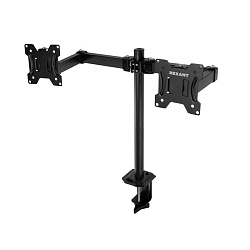 Кронштейн для двух мониторов 13"-32", одно колено настольный, серия офис REXANT 38-0356