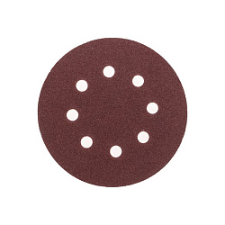 Диск абразивный на ворсовой основе, на липучке, перфорированный, P100, 125мм, 10 шт. KRANZ KR-91-1167
