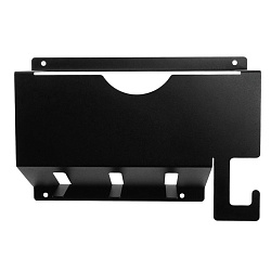 Держатель для угловых шлифмашинок до 230мм, настенный, с крючками, черный REXANT 38-0658