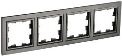BRITE Рамка 4-местная РУ-4-БрТБ темная бронза IEK BR-M42-K45