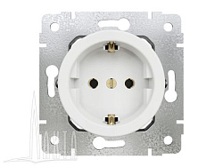 Розетка с ЗК, скрыт,установки, цвет - белый Лахта/Лахта СенатЪ GE35301-01