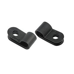 Скоба под винт 5мм, черная (50 шт/уп) REXANT 07-4405-1