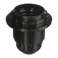 Патрон WOLTA WLH-013 E27 с кольцом, карболитовый, черный WLH-013
