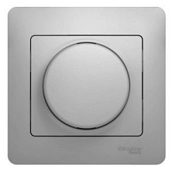 Светорегулятор (диммер) СП Glossa 300Вт поворот. в сборе алюм. SchE GSL000334 1063742