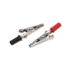 Зажим крокодил, длина 53мм, ток 15A, 2 шт., пакет БОПП REXANT 16-0009-9