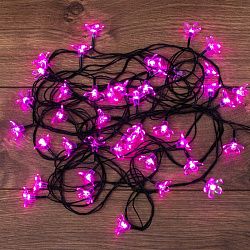 Гирлянда светодиодная Цветы Сакуры 50 LED РОЗОВЫЕ 7 метров с контроллером 303-038