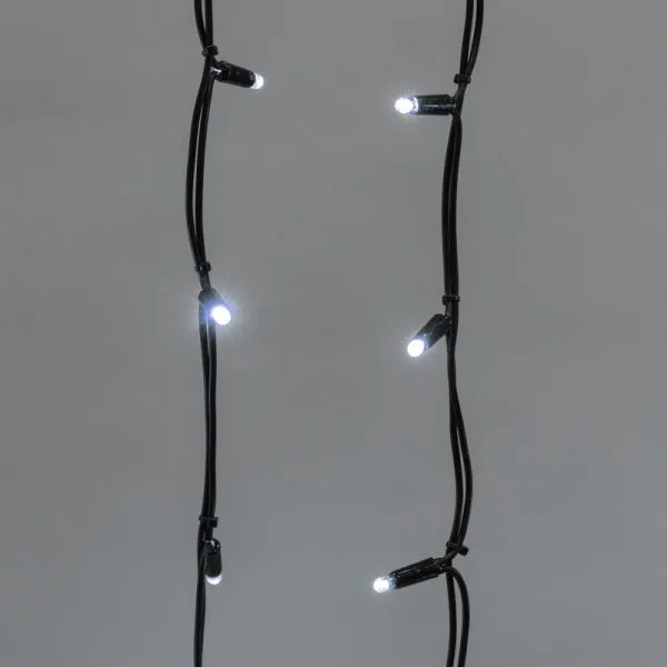 Гирлянда светодиодная Бахрома (Айсикл), 6,0х1,5м, 480 LED БЕЛЫЙ, черный КАУЧУК 3,3мм, IP67, постоянное свечение, 230В NEON-NIGHT (шнур питания в компл - Фото 4